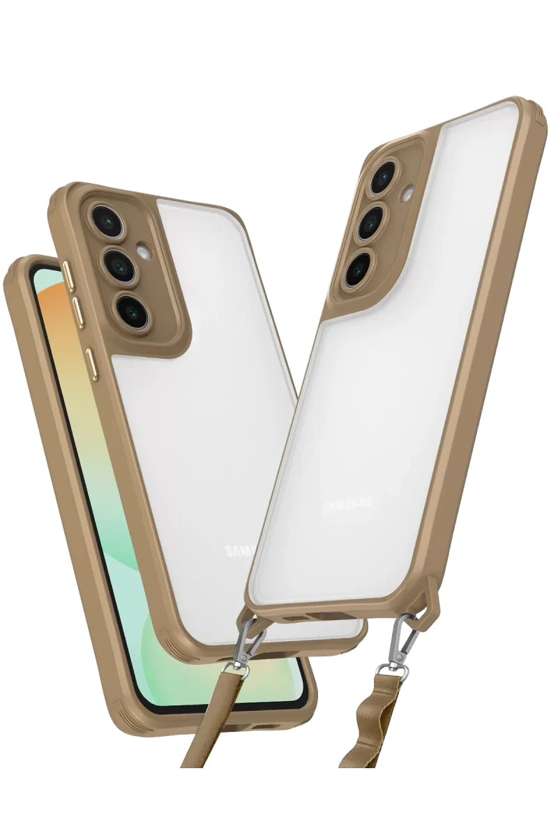 Newface Samsung Galaxy A25 5G Kılıf Penta Silikon Kılıf - Çöl Titanyum