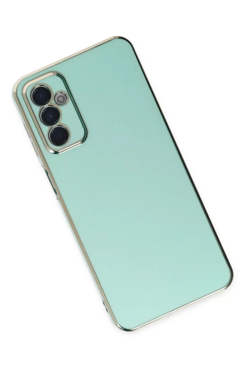 Newface Samsung Galaxy M23 Kılıf Volet Silikon - Açık Yeşil