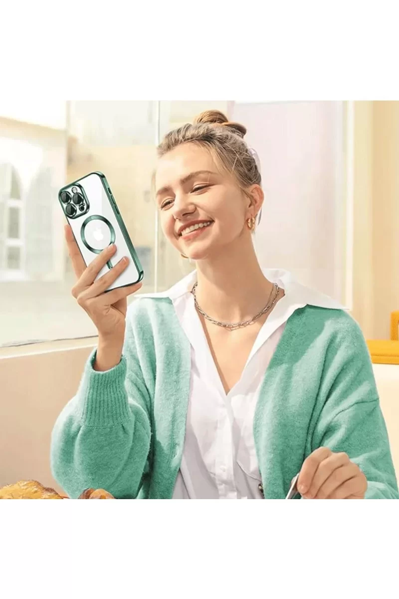 Newface Apple iPhone 14 Pro Max Kılıf Kross Magneticsafe Kapak - Rose