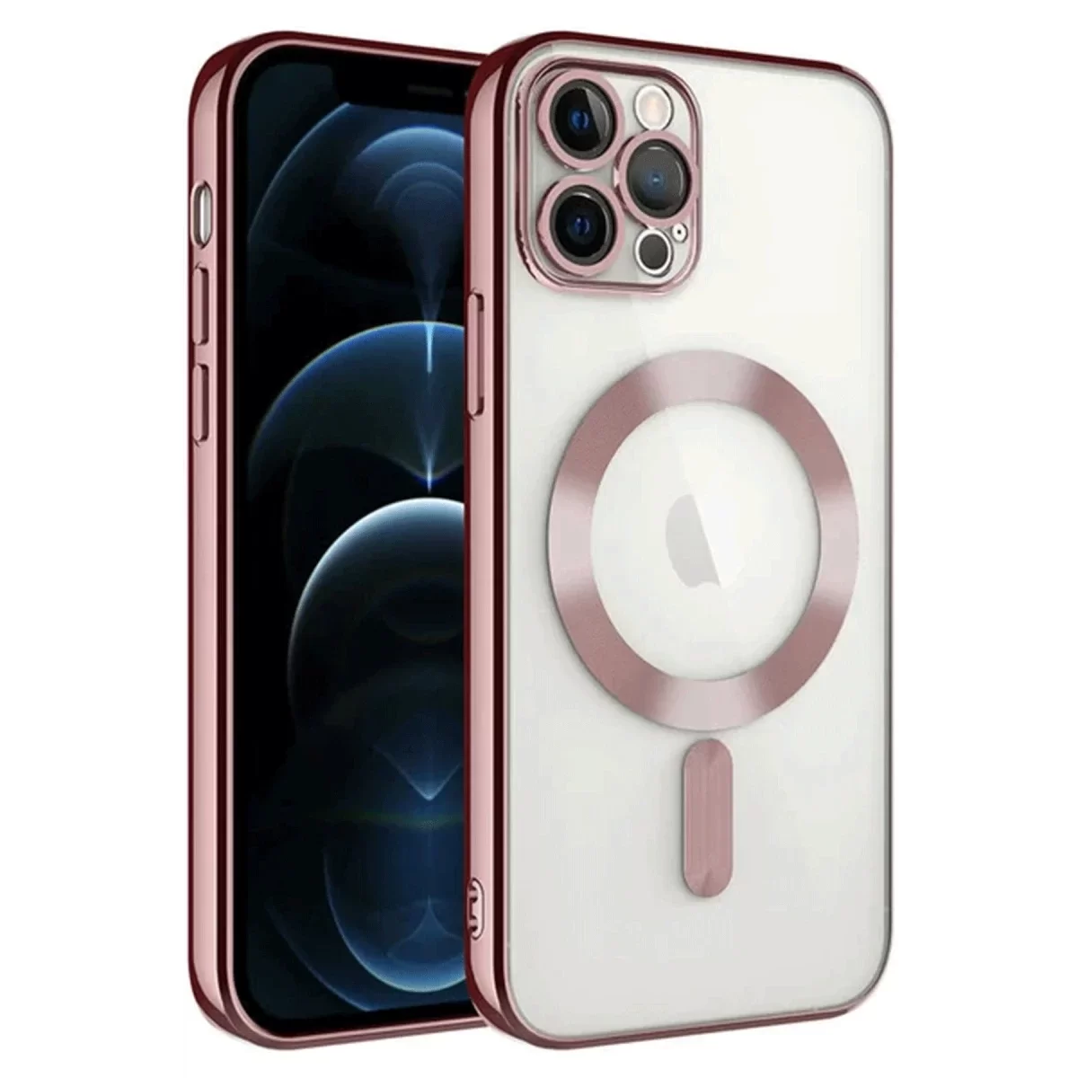 Newface Apple iPhone 14 Pro Max Kılıf Kross Magneticsafe Kapak - Rose