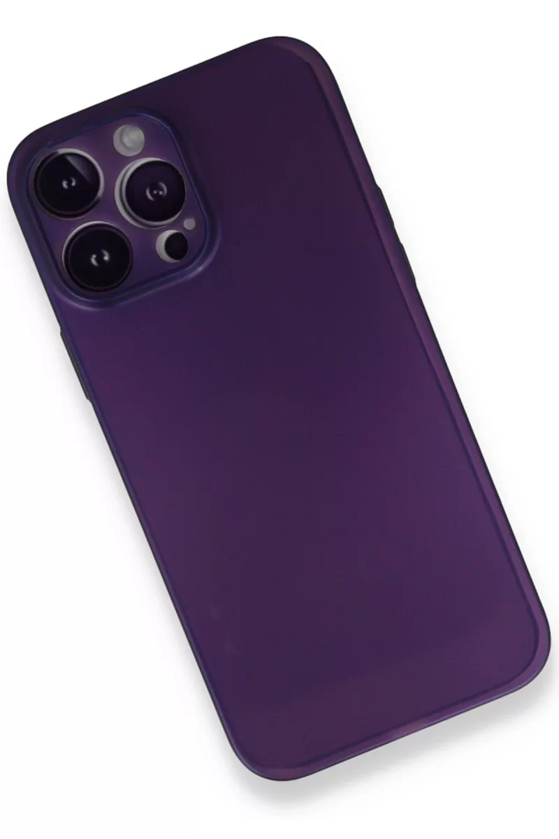 Newface Apple iPhone 14 Pro Kılıf PP Ultra İnce Kapak - Mor