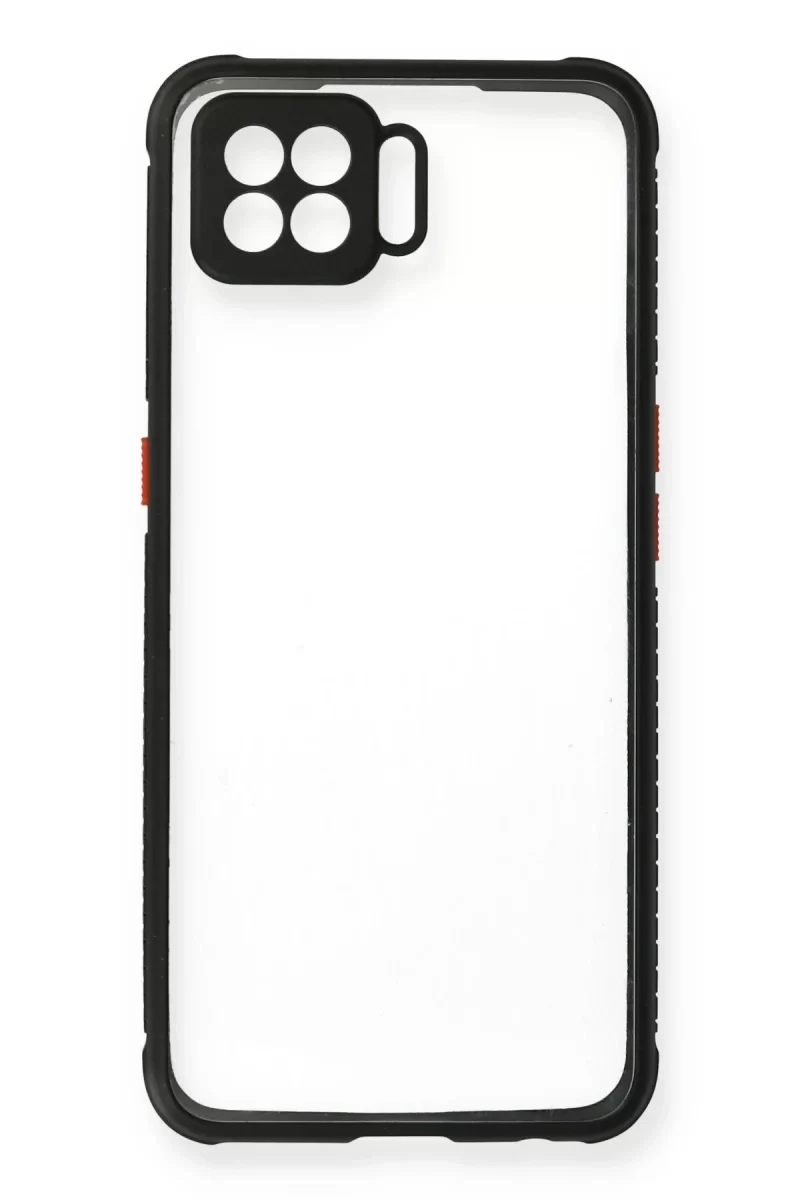 Newface Oppo A73 Kılıf Miami Şeffaf Silikon - Siyah