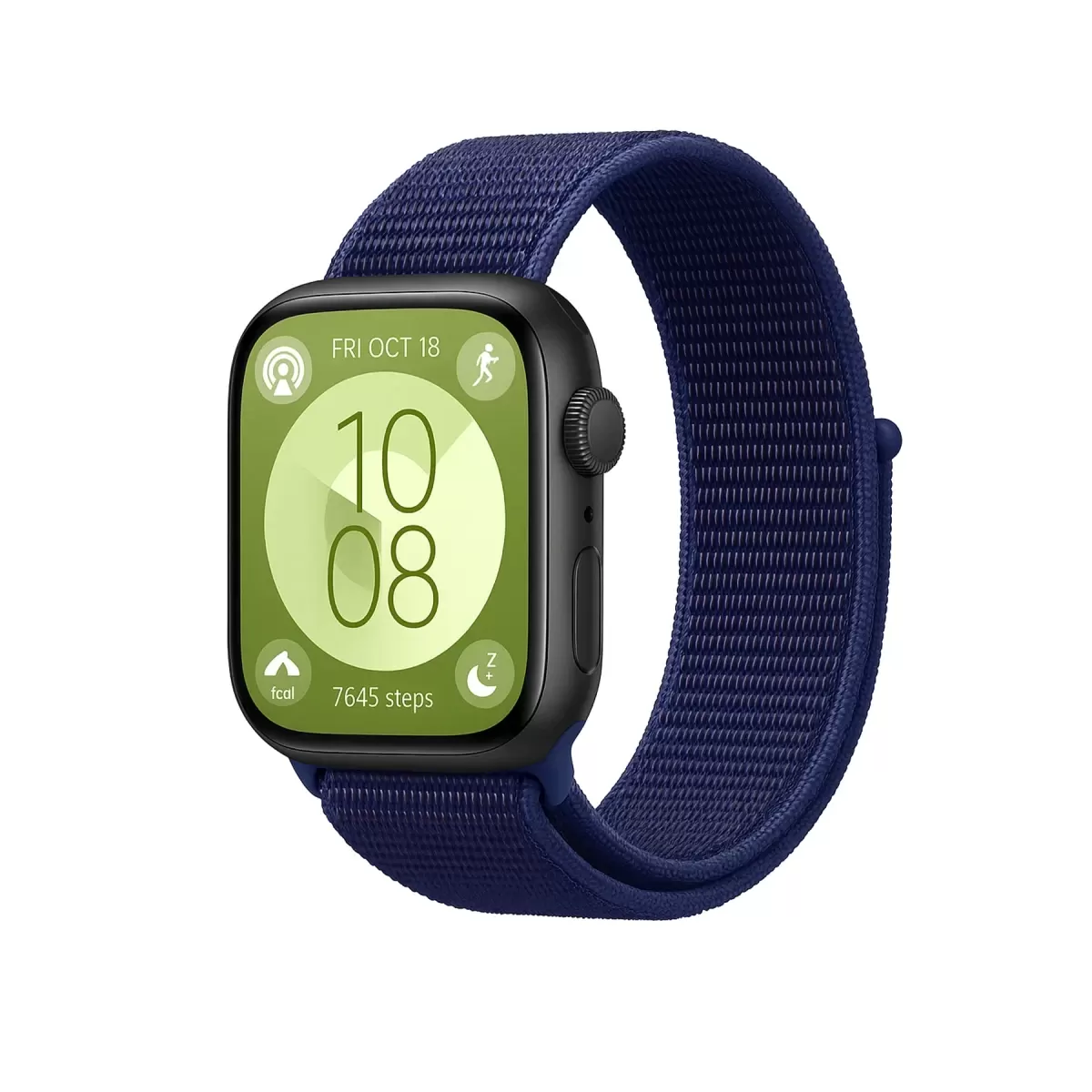 Newface Huawei Fit 4 Hasırlı Cırtcırtlı Kordon - Lacivert-Mürdüm