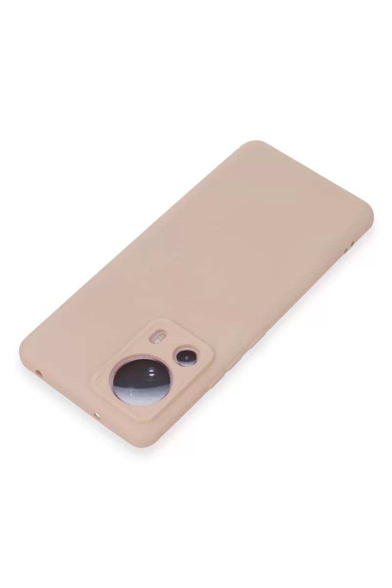 Newface Xiaomi Mi 13 Lite Kılıf Nano içi Kadife Silikon - Pudra