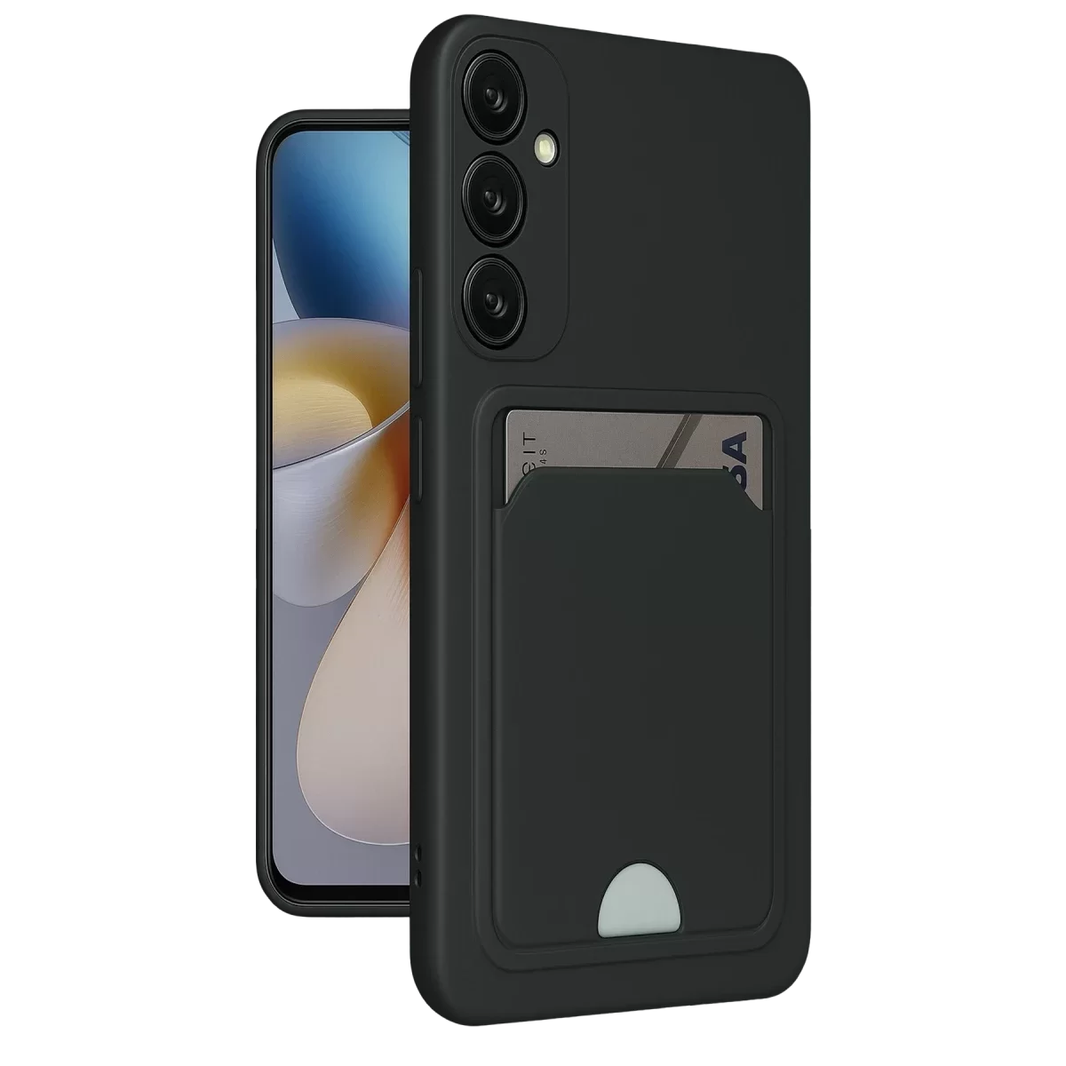 Newface Samsung Galaxy A26 Kılıf Kelvin Kartvizitli Silikon - Siyah