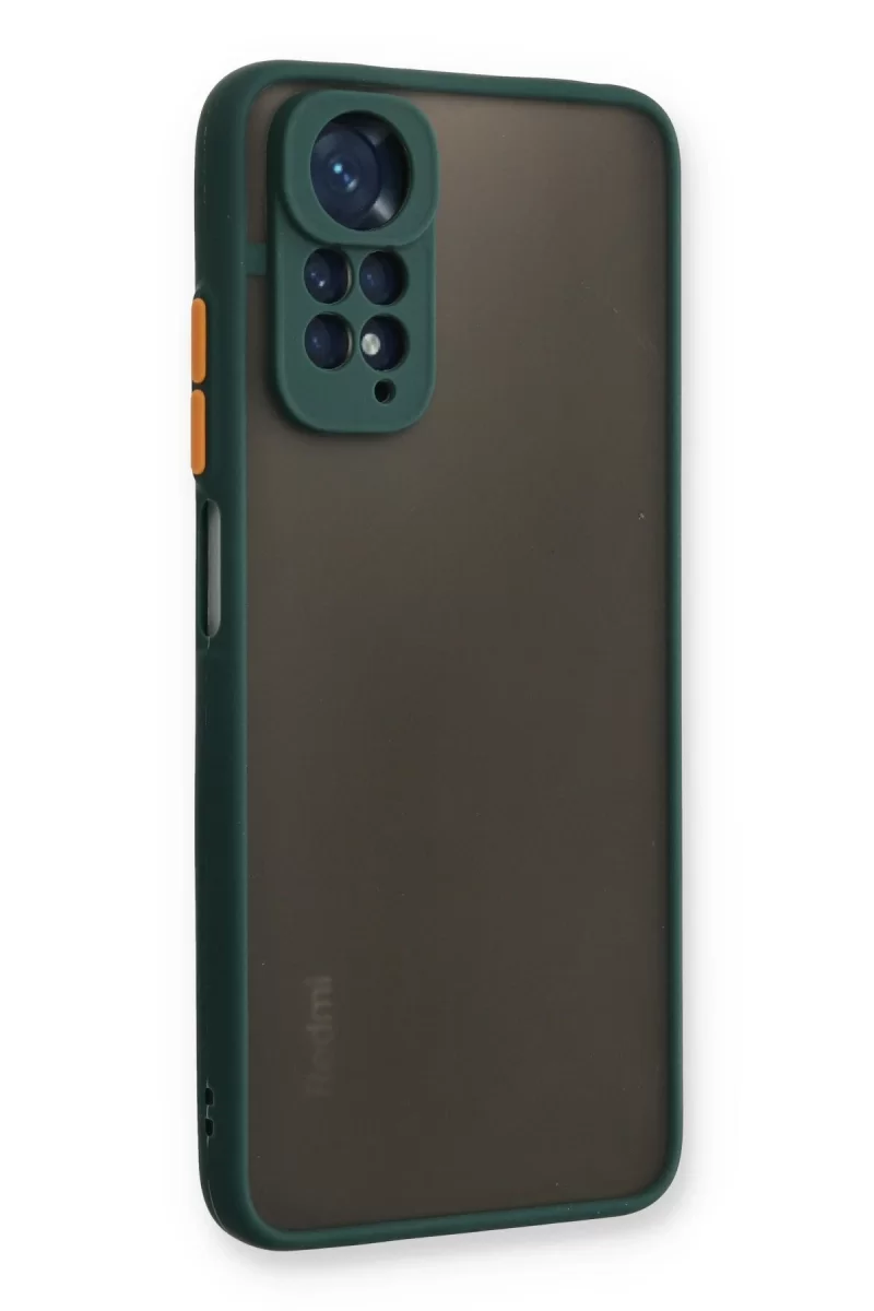 Newface Xiaomi Redmi Note 11 Kılıf Montreal Silikon Kapak - Yeşil
