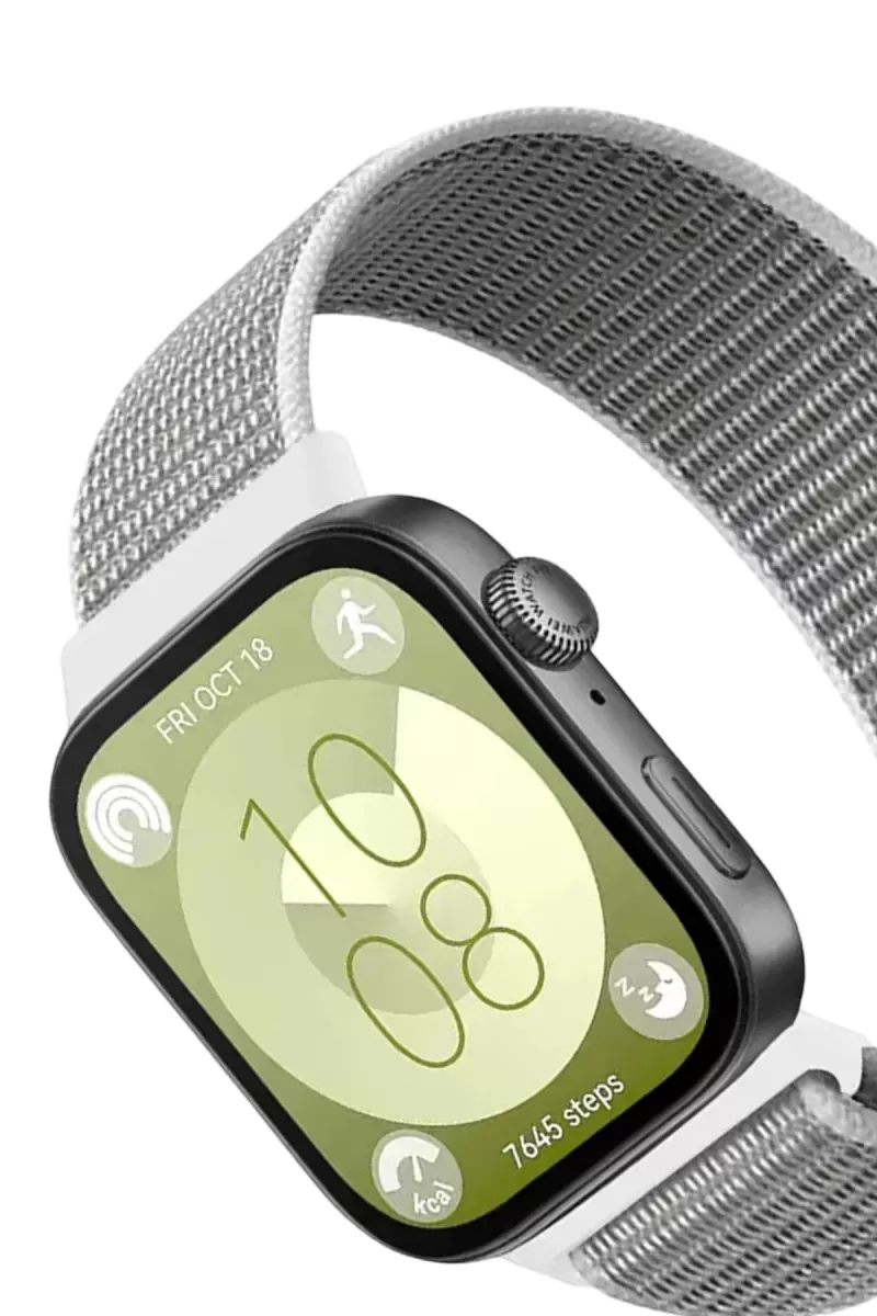 Newface Huawei Fit 4 Hasırlı Cırtcırtlı Kordon - Beyaz