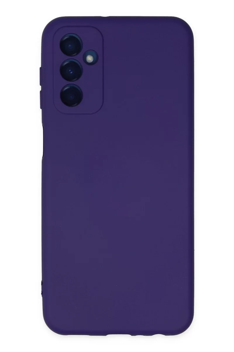 Newface Samsung Galaxy M23 Kılıf Nano içi Kadife Silikon - Mor