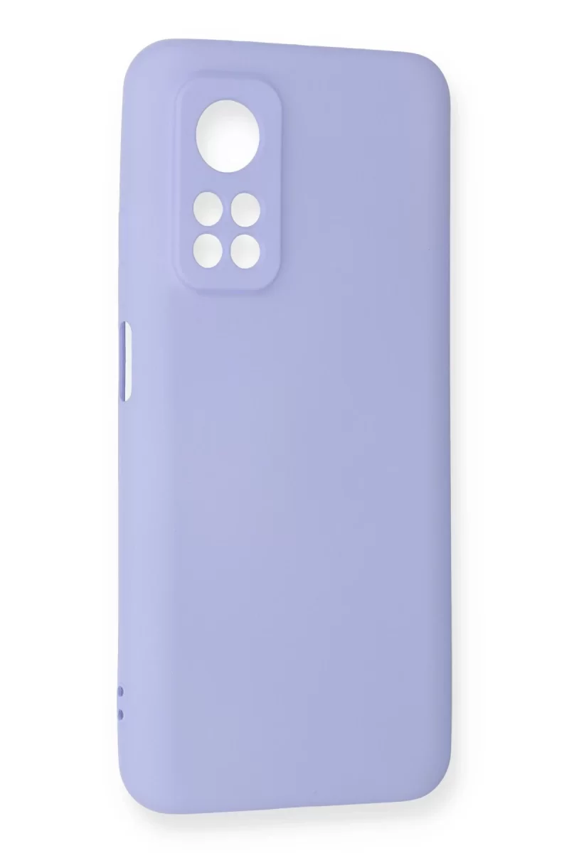 Newface Xiaomi Mi 10T Kılıf Nano içi Kadife Silikon - Lila