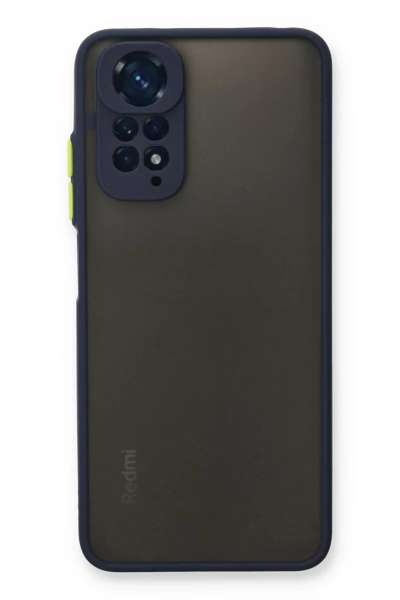 Newface Xiaomi Redmi Note 11 Kılıf Montreal Silikon Kapak - Lacivert