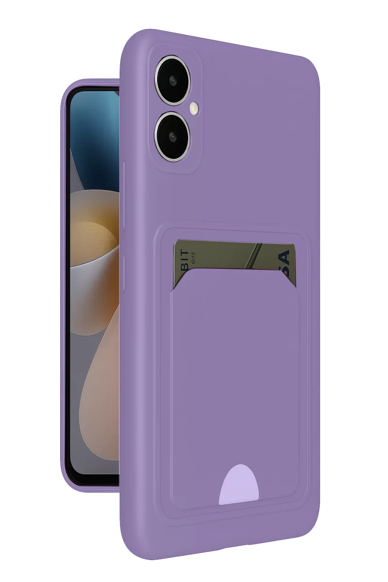 Newface Samsung Galaxy A05 Kelvin Kartvizitli Silikon - Lila