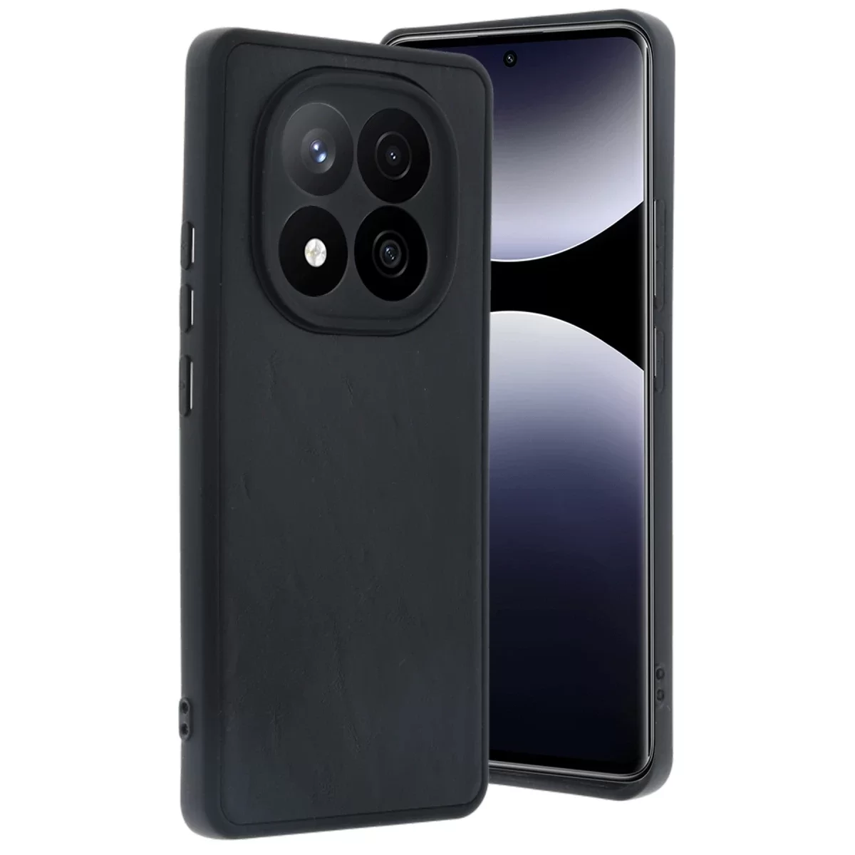 Newface Xiaomi Redmi Note 14 Pro 5G Kılıf Aras Deri Kapak - Siyah