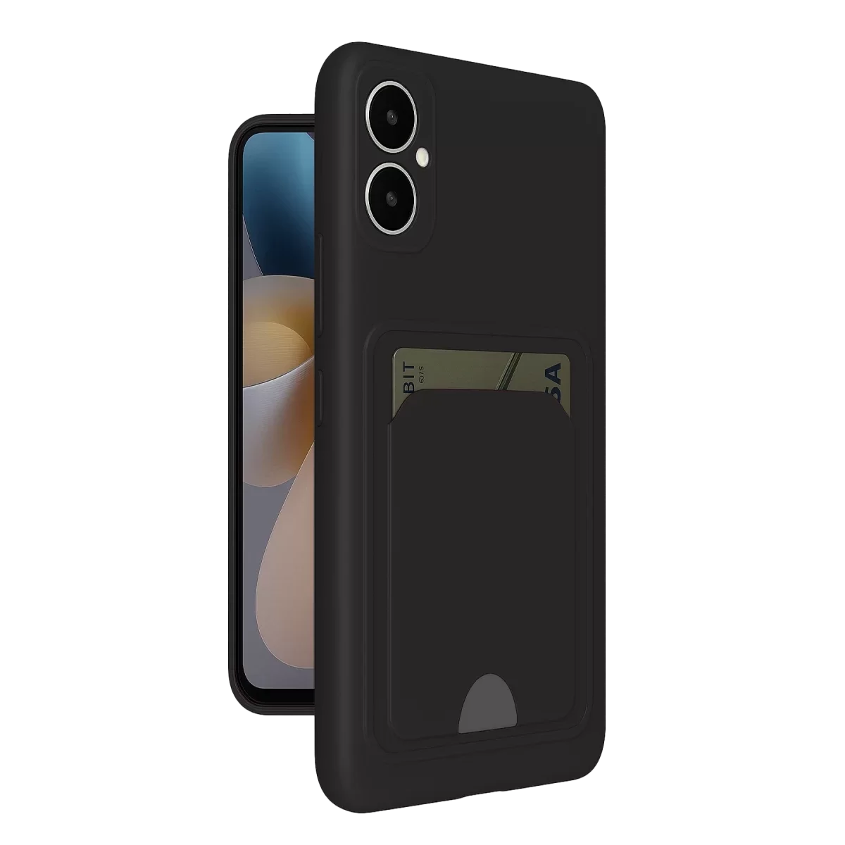 Newface Samsung Galaxy A05 Kelvin Kartvizitli Silikon - Siyah