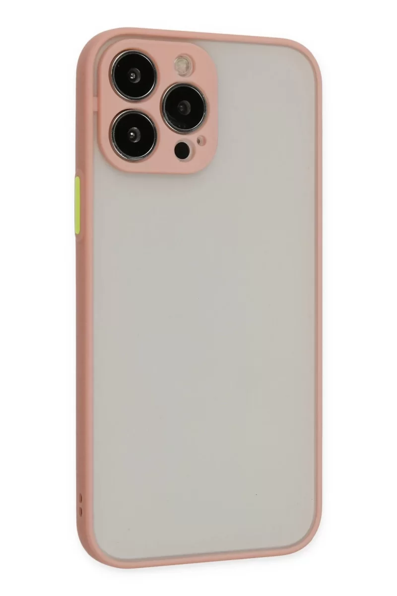 Newface Apple iPhone 15 Pro Kılıf Montreal Silikon Kapak - Pembe
