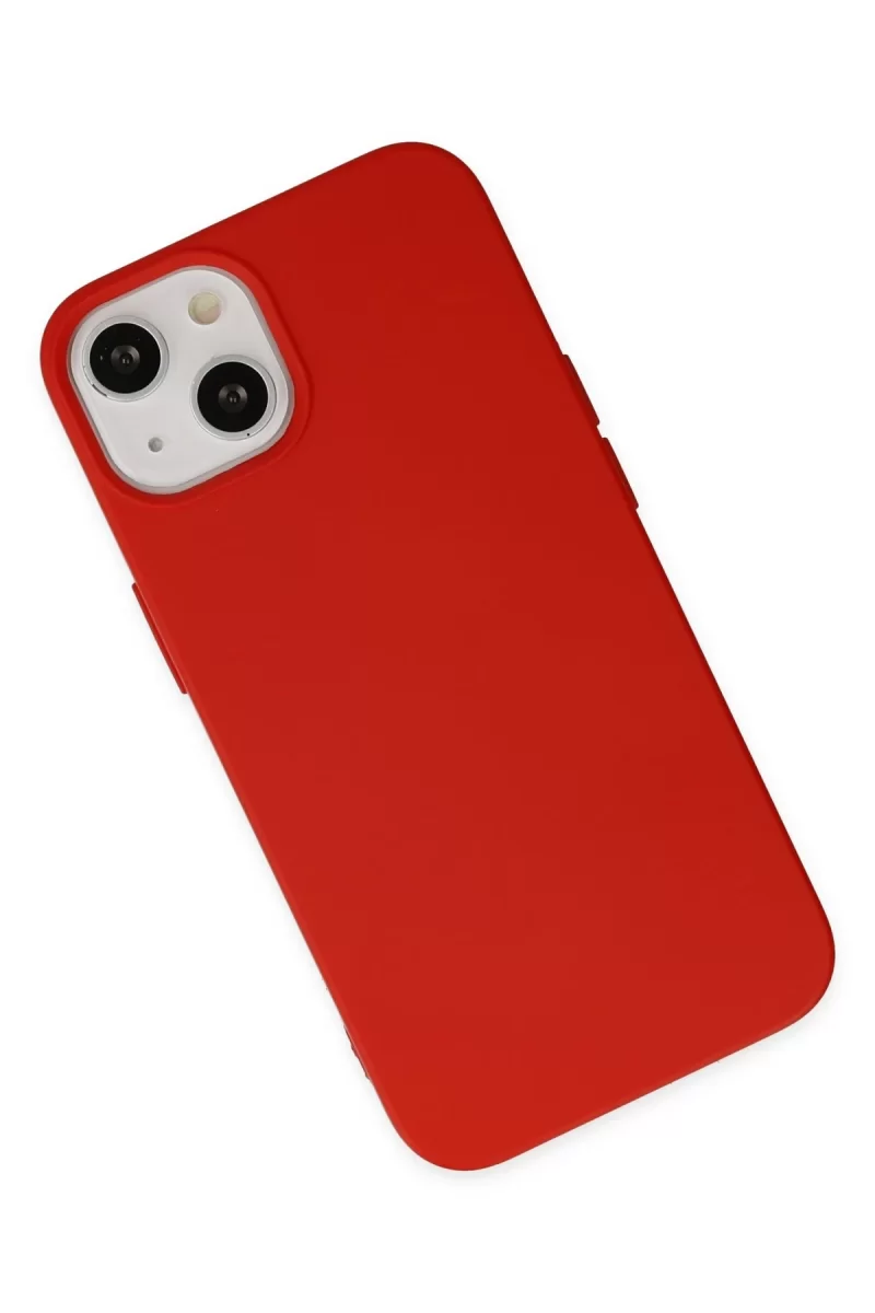 Newface Apple iPhone 15 Pro Kılıf Nano içi Kadife Silikon - Kırmızı