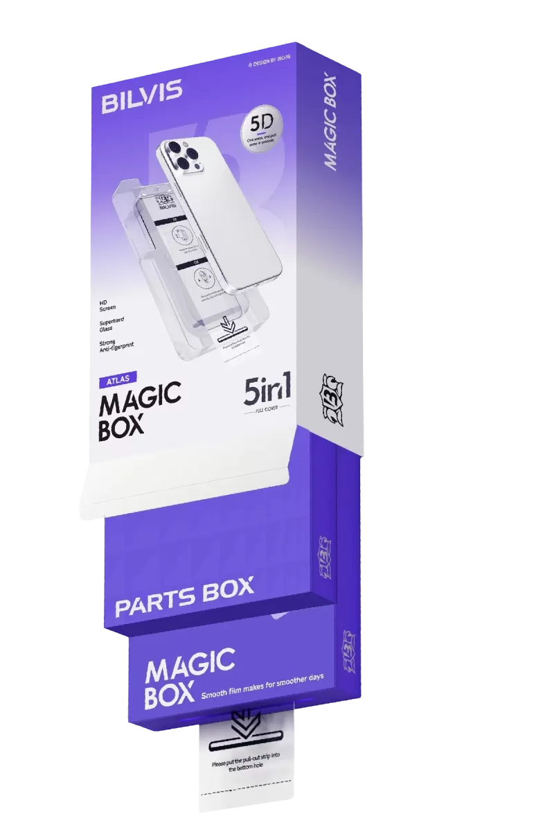 Newface Apple iPhone 16 Bilvis 5in1 3D Magic Cam Ekran Koruyucu - Siyah