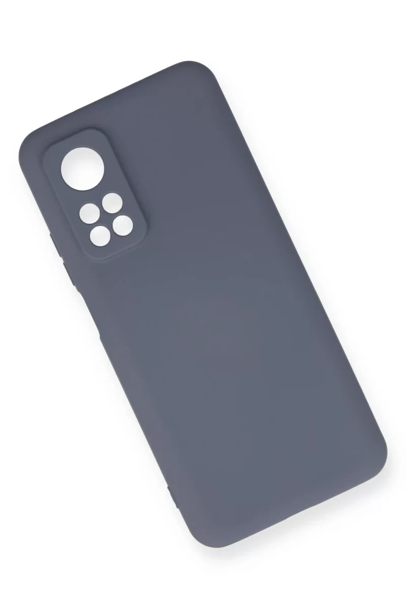 Newface Xiaomi Mi 10T Kılıf Nano içi Kadife Silikon - Gri