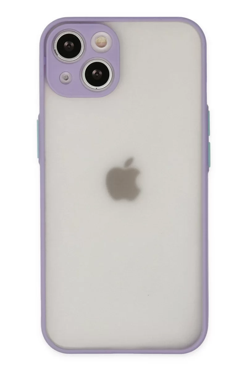 Newface Apple iPhone 15 Plus Kılıf Montreal Silikon Kapak - Mor