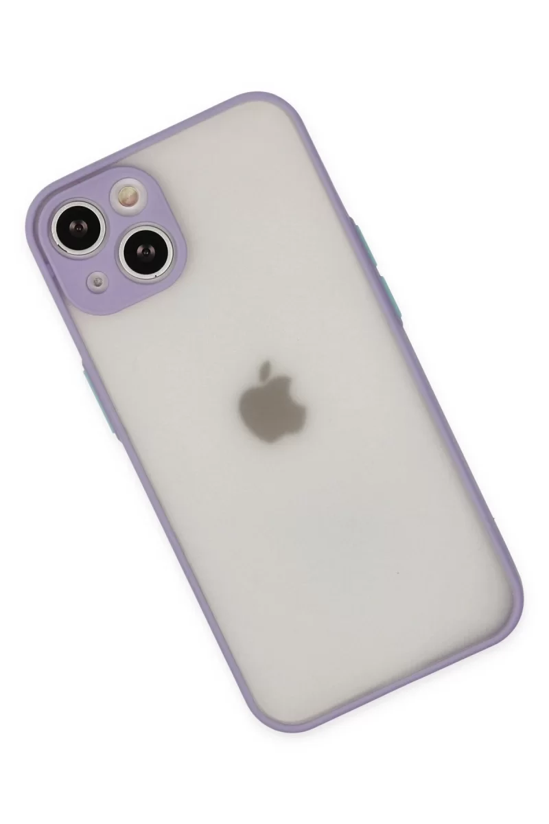 Newface Apple iPhone 15 Plus Kılıf Montreal Silikon Kapak - Mor