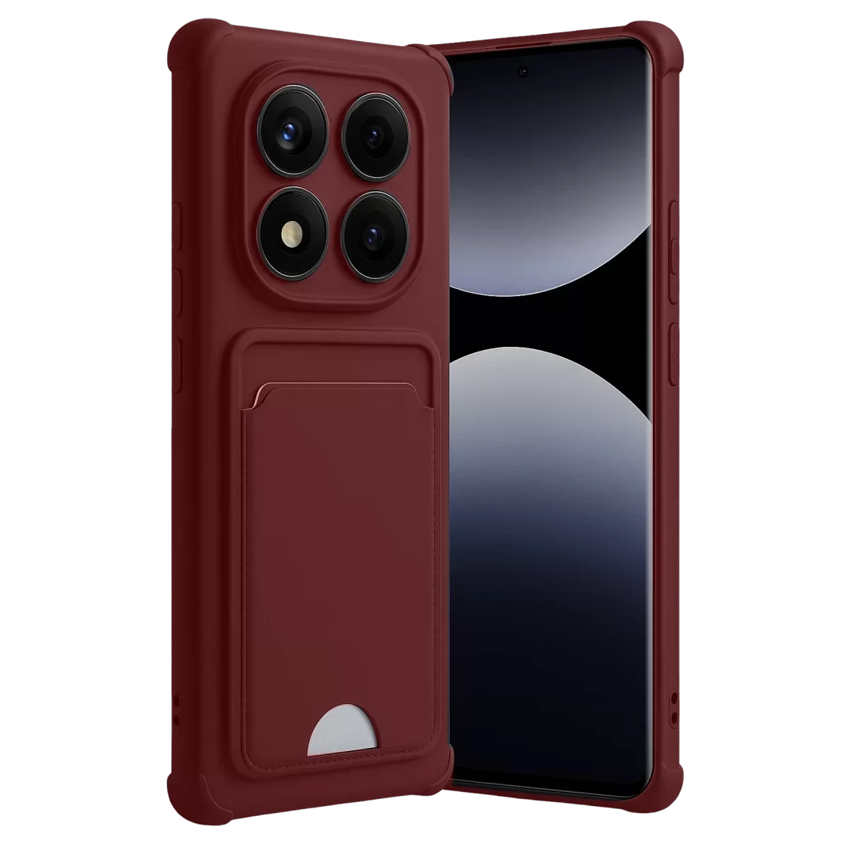 Newface Xiaomi Redmi Note 14 Pro 4G Kelvin Kartvizitli Silikon - Bordo