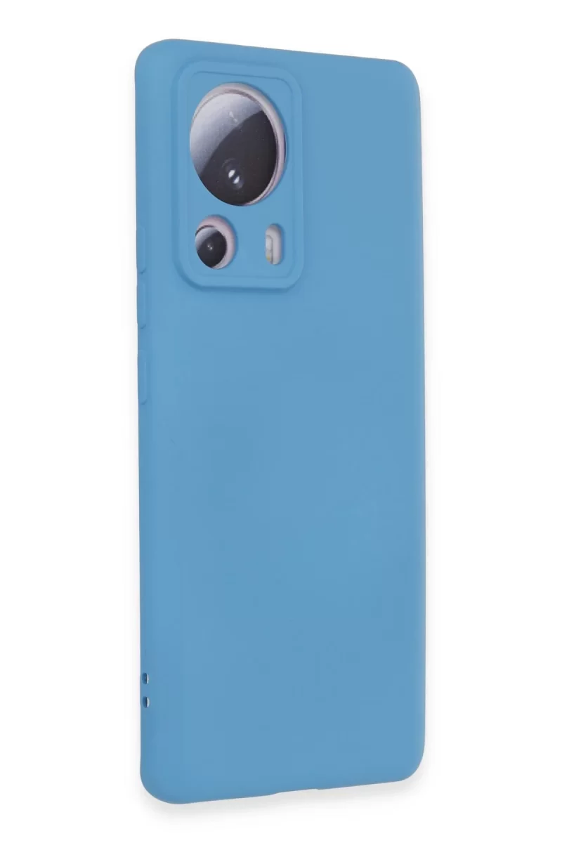 Newface Xiaomi Mi 13 Lite Kılıf Nano içi Kadife Silikon - Mavi