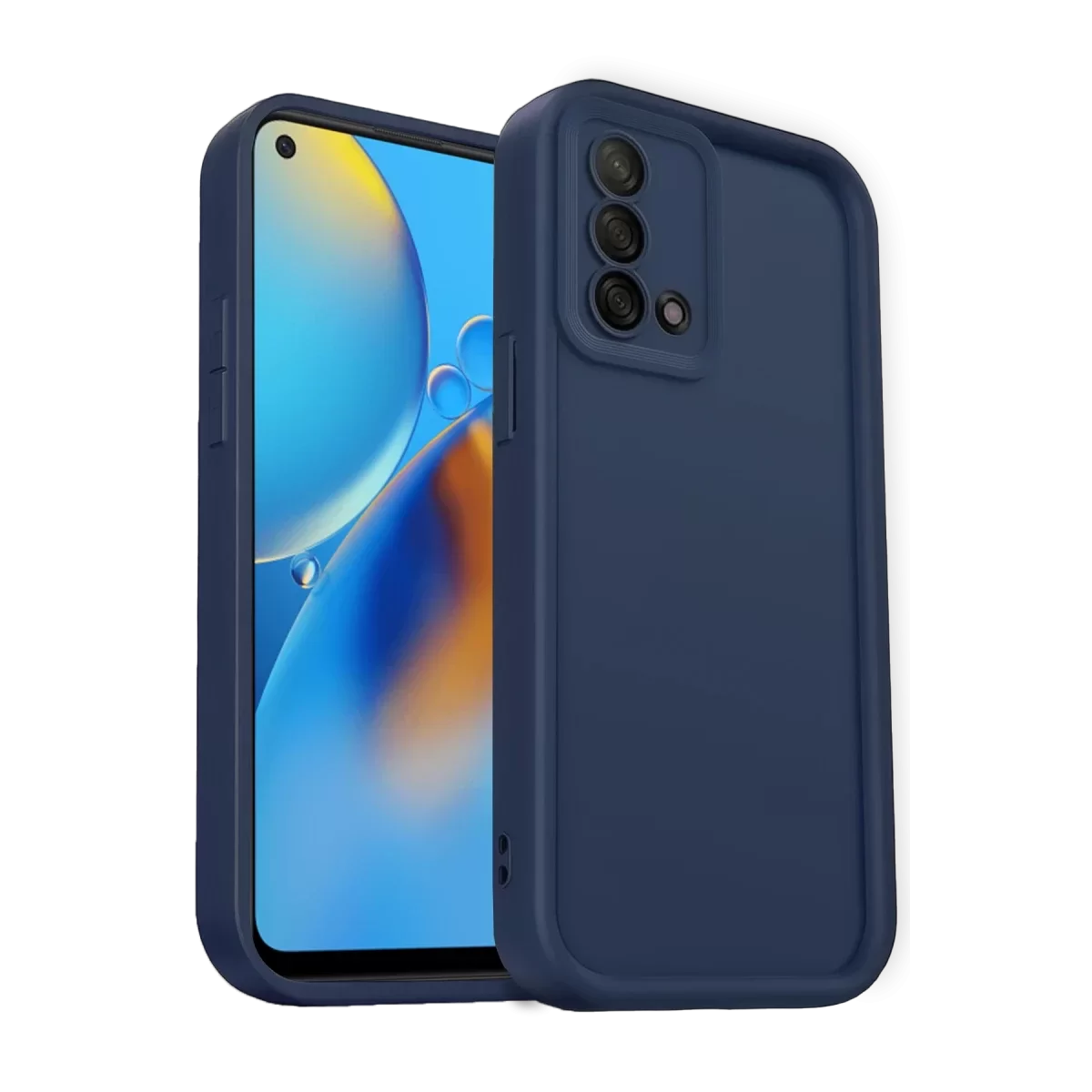 Newface Oppo A74 4G Kılıf Viera Silikon - Lacivert