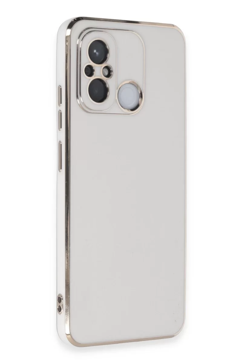 Newface Xiaomi Redmi 12C Kılıf Volet Silikon - Beyaz