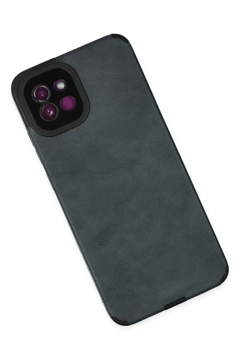 Newface Samsung Galaxy A03 Kılıf Loop Deri Silikon - Lacivert