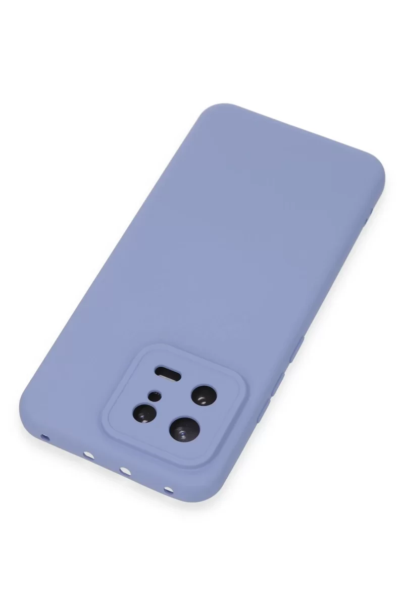 Newface Xiaomi Mi 13 Kılıf Nano içi Kadife Silikon - Lila