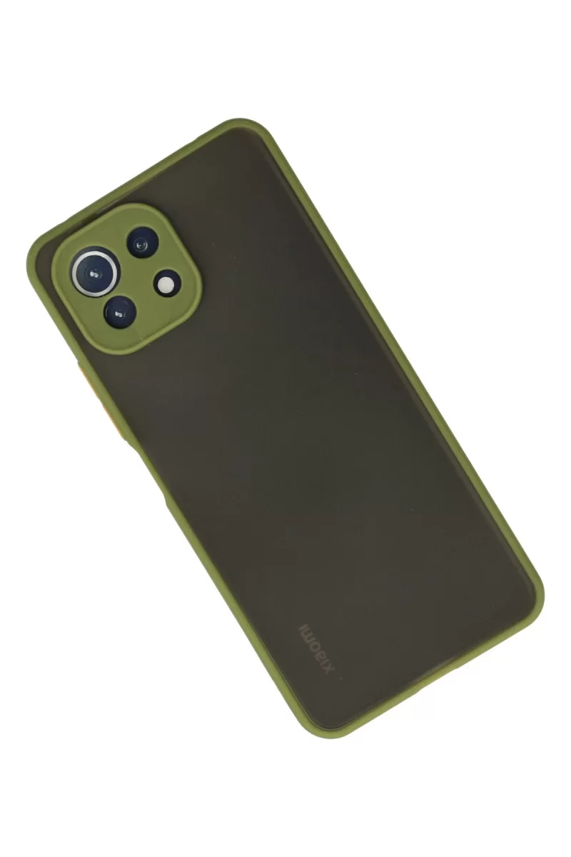 Newface Xiaomi Mİ 11 Lite Kılıf Montreal Silikon Kapak - Açık Yeşil