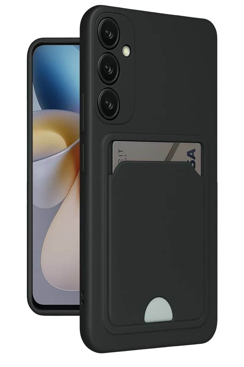 Newface Samsung Galaxy M15 Kelvin Kartvizitli Silikon - Siyah