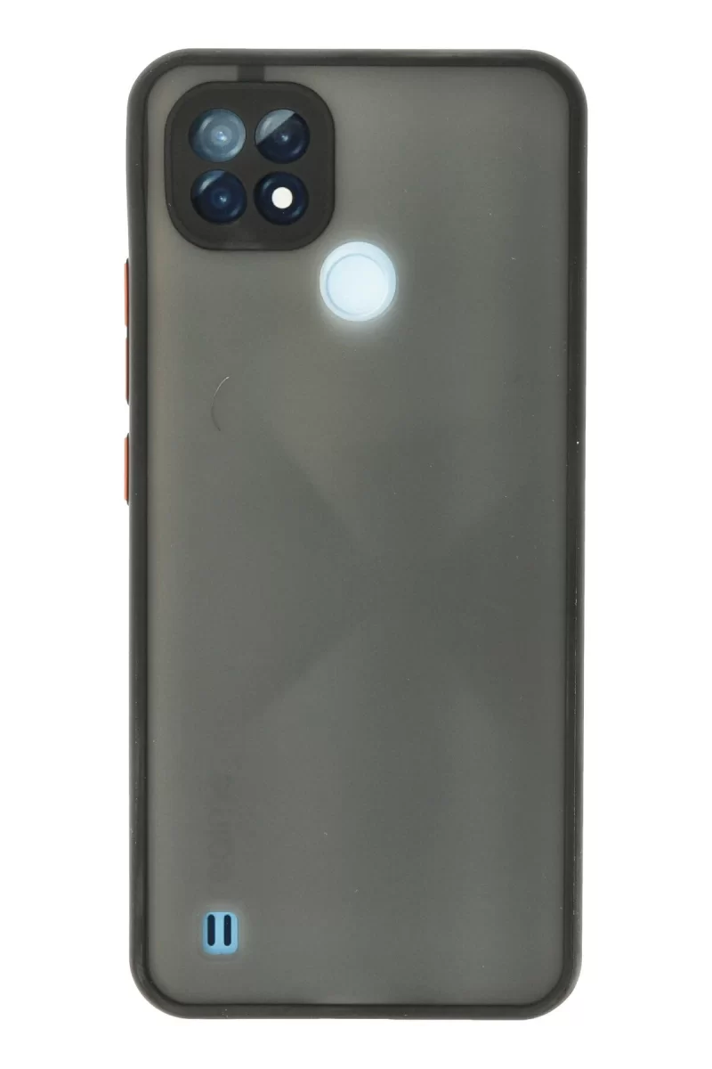 Newface Realme C21 Kılıf Montreal Silikon Kapak - Siyah