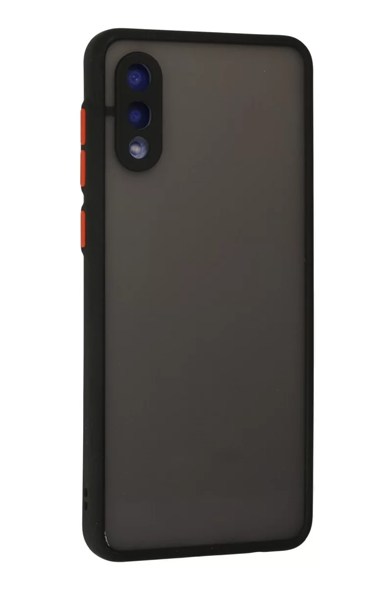 Newface Samsung Galaxy A02 Kılıf Montreal Silikon Kapak - Siyah