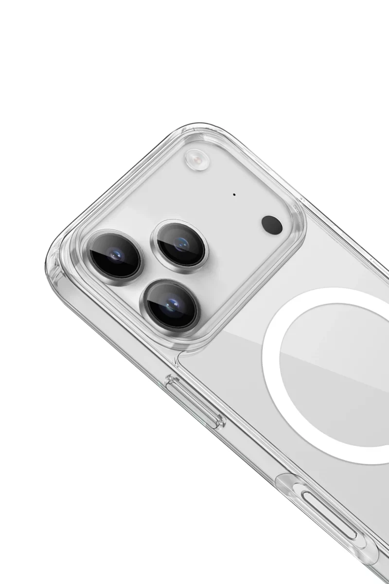 Newface Apple iPhone 17 Pro Kılıf Pc Real Magsafe Kapak - Şeffaf