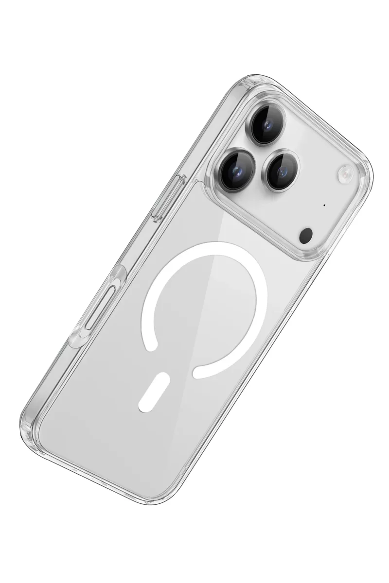Newface Apple iPhone 17 Pro Kılıf Pc Real Magsafe Kapak - Şeffaf