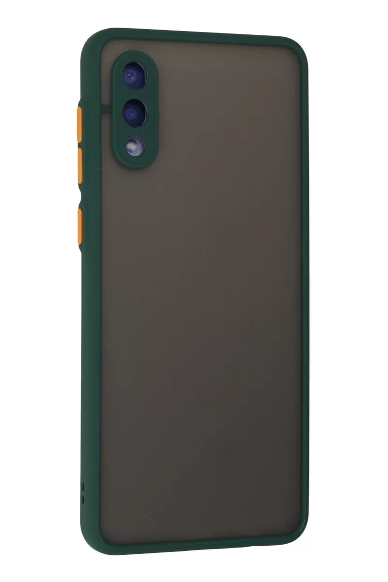 Newface Samsung Galaxy A02 Kılıf Montreal Silikon Kapak - Yeşil