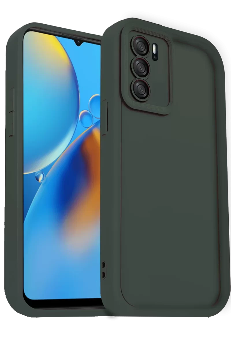 Newface Oppo A16 Kılıf Viera Silikon - Koyu Yeşil