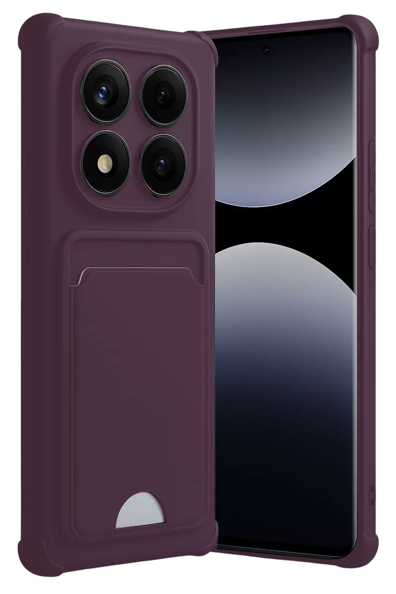 Newface Xiaomi Redmi Note 14 Pro 5G Kelvin Kartvizitli Silikon - Derin Mor