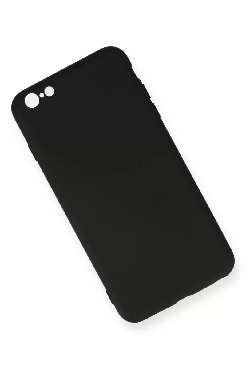 Newface Apple iPhone 6 Plus Kılıf Nano içi Kadife Silikon - Siyah