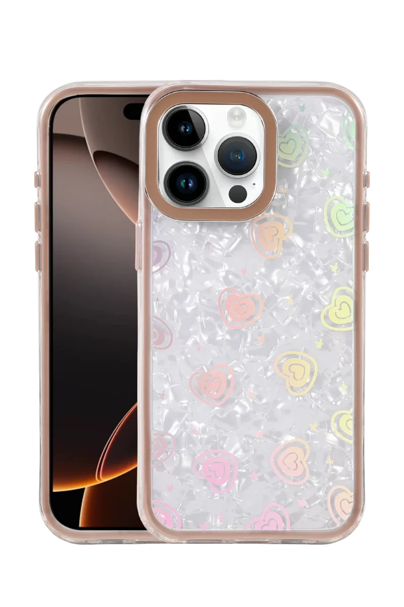 Newface Apple iPhone 16 Pro Max Lumi Desenli Kapak - Çöl Titanyum
