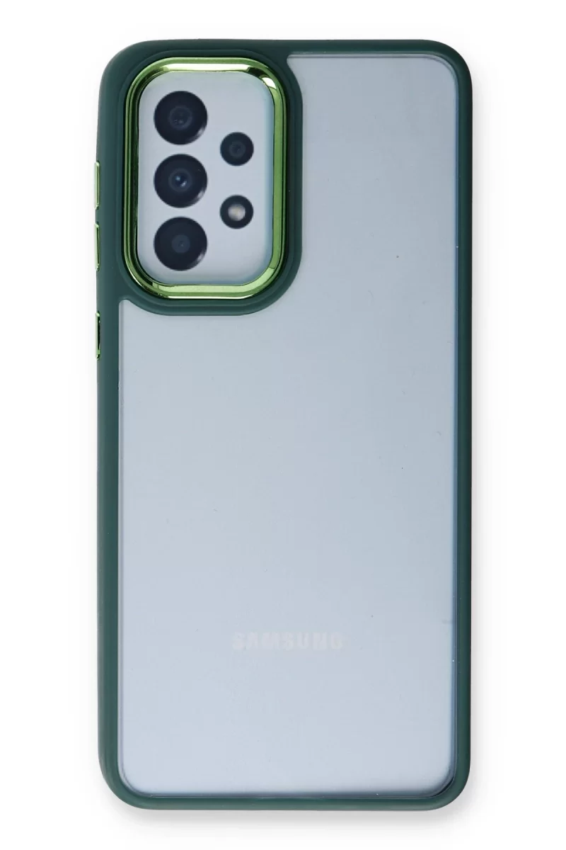 Newface Samsung Galaxy A73 5G Kılıf Dora Kapak - Haki Yeşil