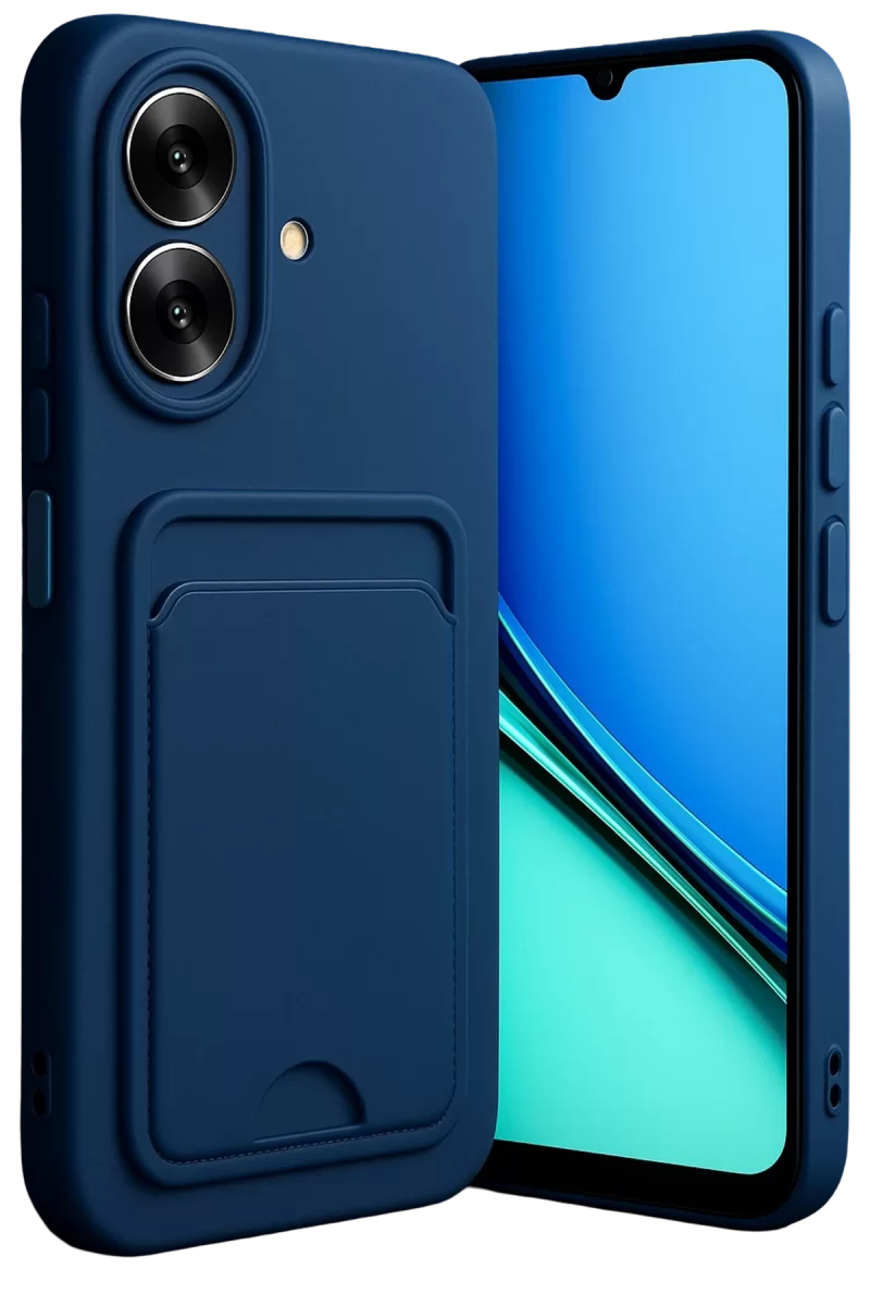 Newface Realme Note 60 Kelvin Kartvizitli Silikon - Lacivert