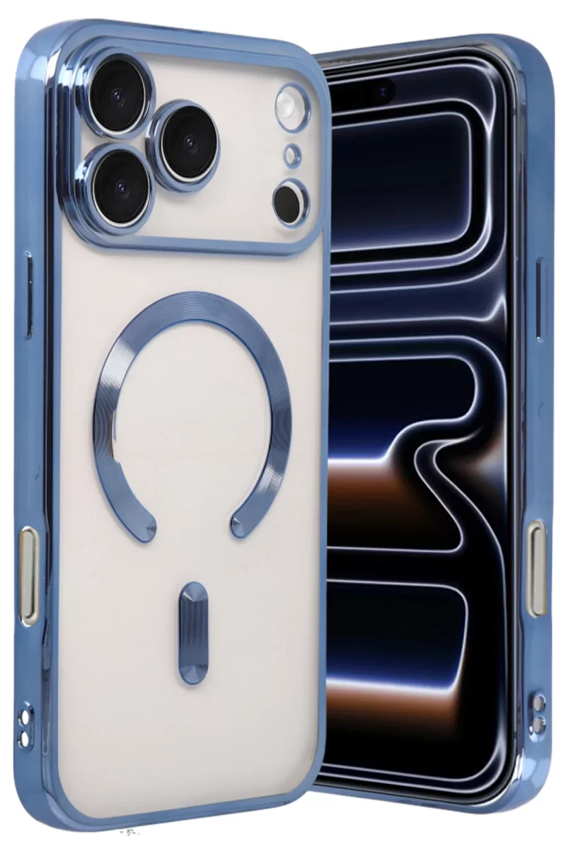 Newface Apple iPhone 17 Pro Max Kross Magneticsafe Kapak - Sierra Blue