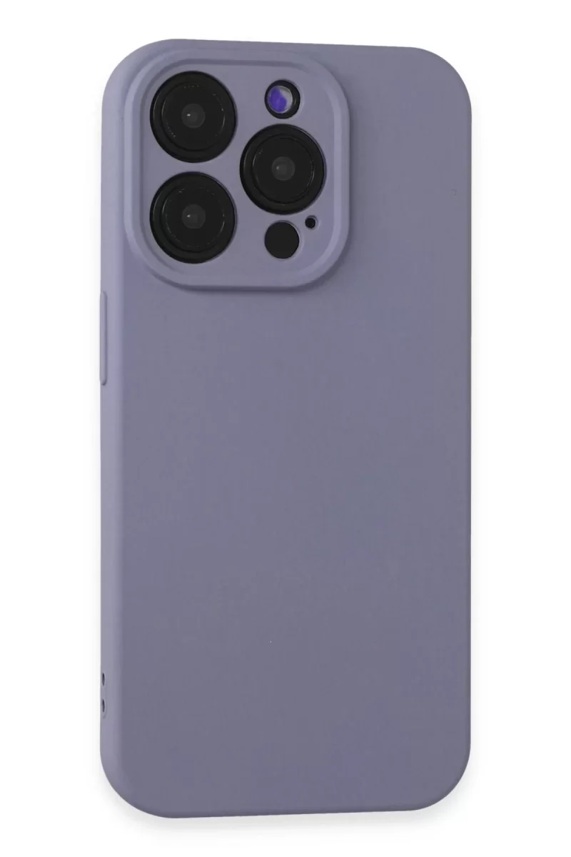 Newface Apple iPhone 15 Pro Max Kılıf Nano içi Kadife Silikon - Lila