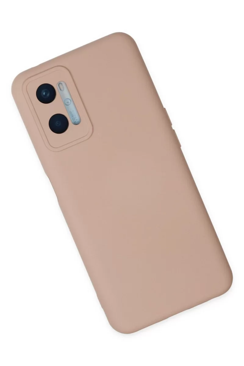 Newface Oppo A96 Kılıf Nano içi Kadife Silikon - Pudra
