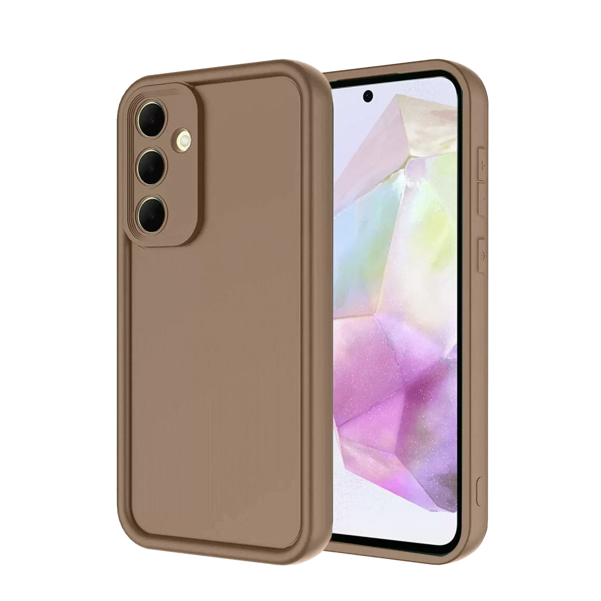 Newface Samsung Galaxy A26 Kılıf Viera Silikon - Kahverengi