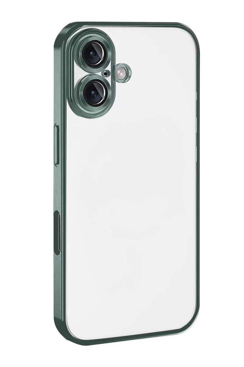 Newface Apple iPhone 17 Razer Lensli Silikon - Yeşil