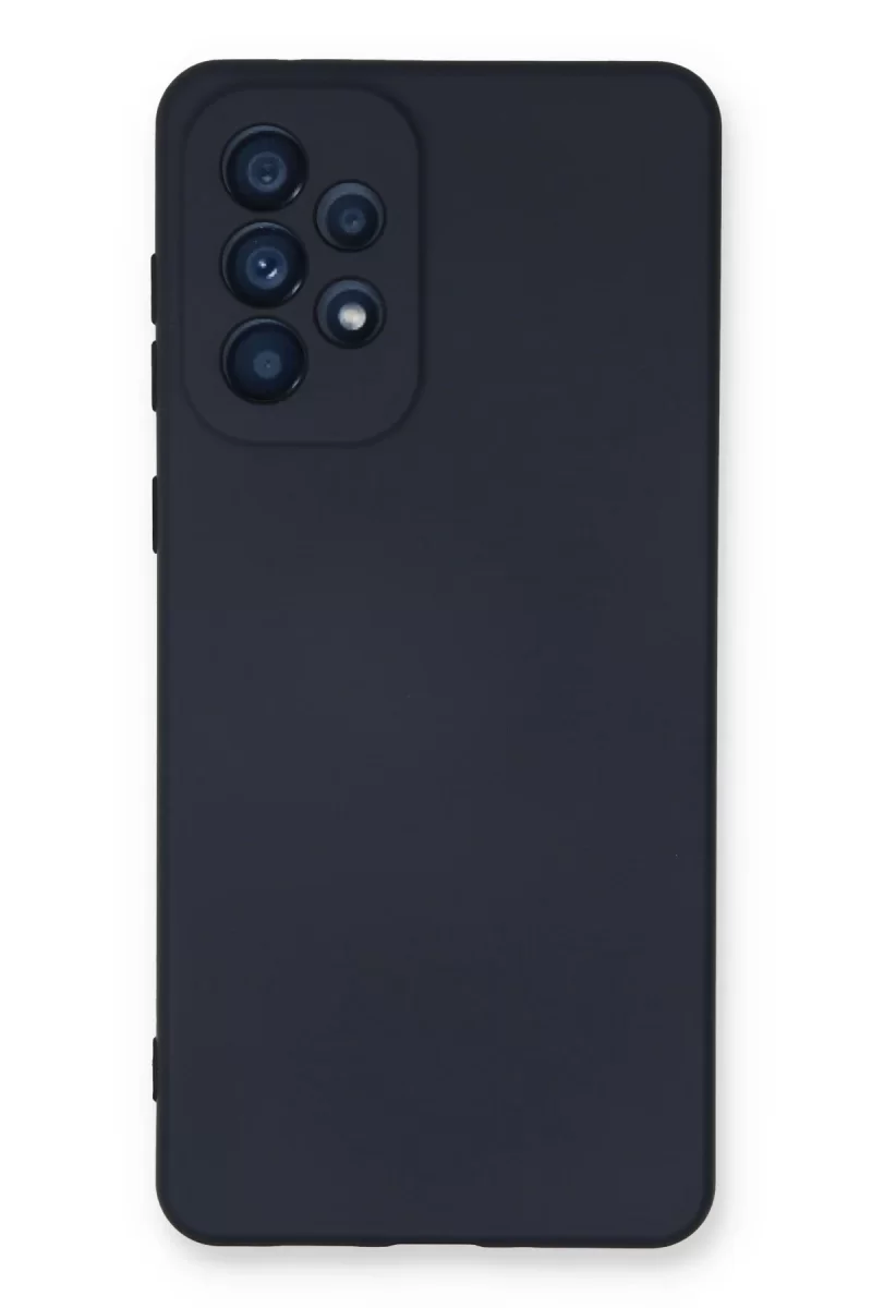 Newface Samsung Galaxy A53 5G Kılıf Nano içi Kadife Silikon - Lacivert