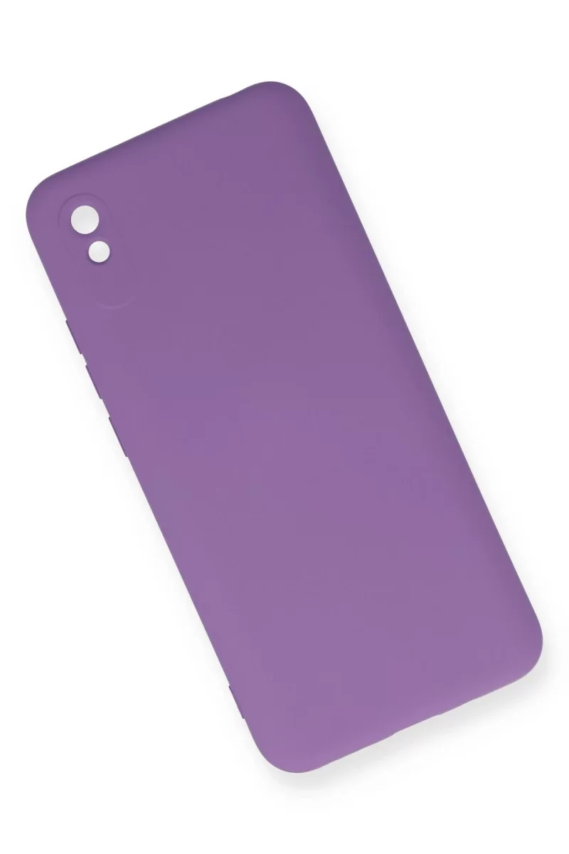 Newface Xiaomi Redmi 9A Kılıf Nano içi Kadife Silikon - Mor