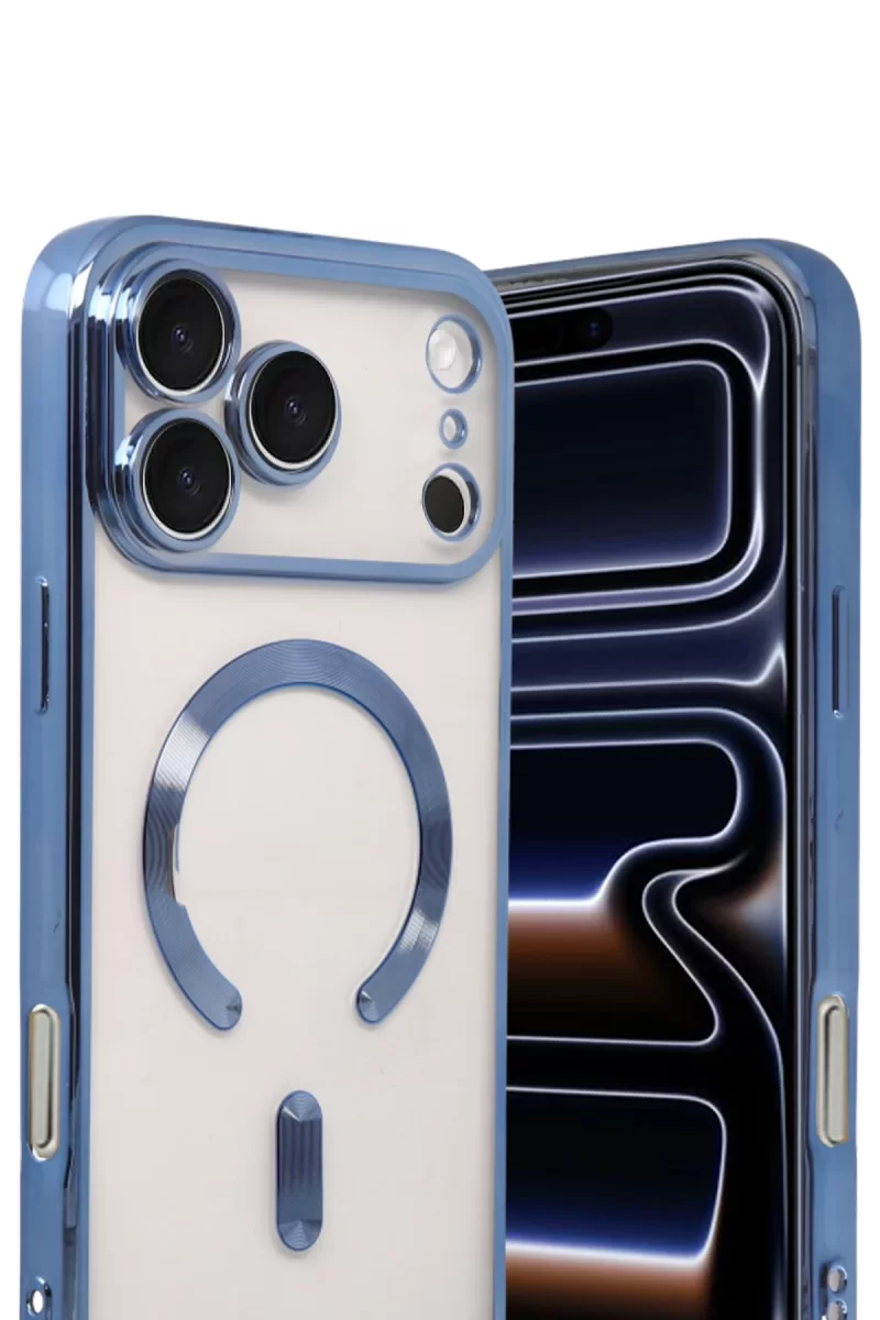 Newface Apple iPhone 17 Pro Kross Magneticsafe Kapak - Sierra Blue